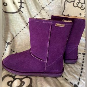 BearPaw Leather Fleece Lined Boots